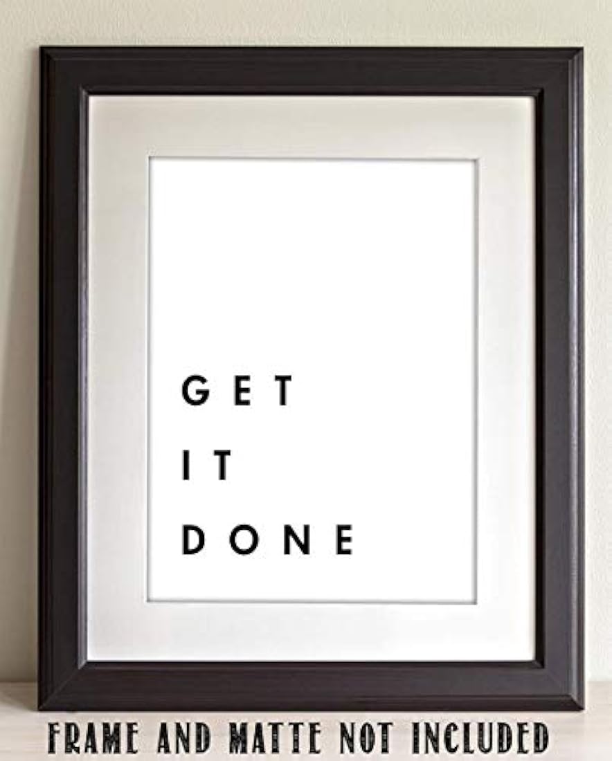 Hágalo - Impresión de arte de tipografía sin marco 11x14