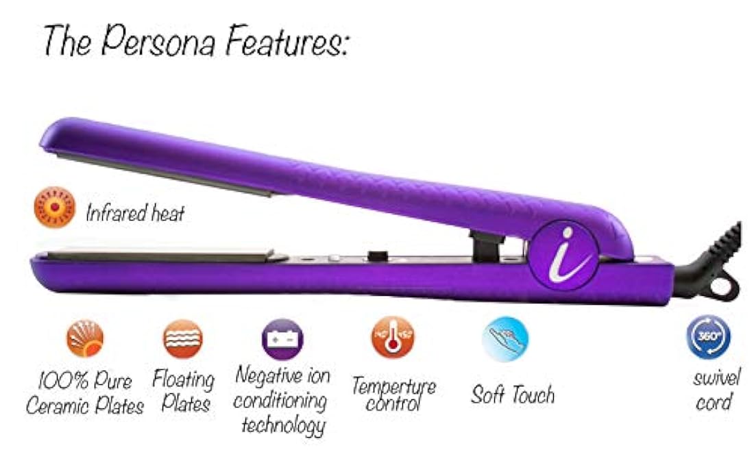 Plancha de cerámica hierro profesional por Ikonic