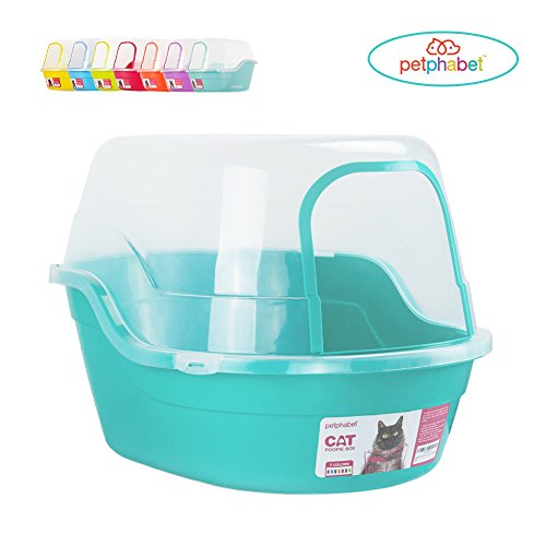 Caja de arena para gatos con capucha Petphabet Jumbo
