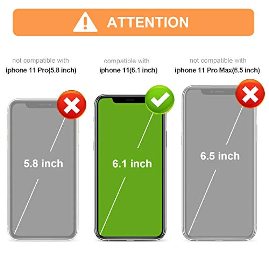 Funda tipo cartera para iPhone 11 Vaburs -