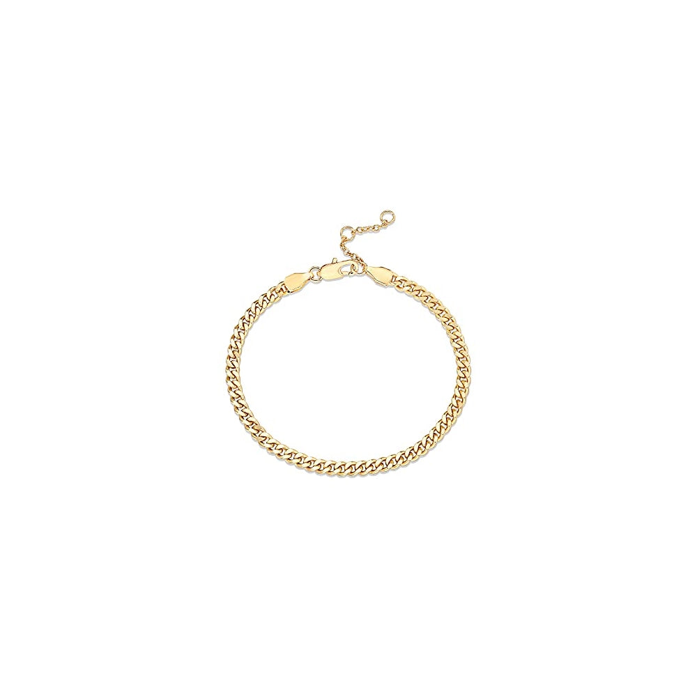 Pulseras y tobilleras ajustable chapada en oro