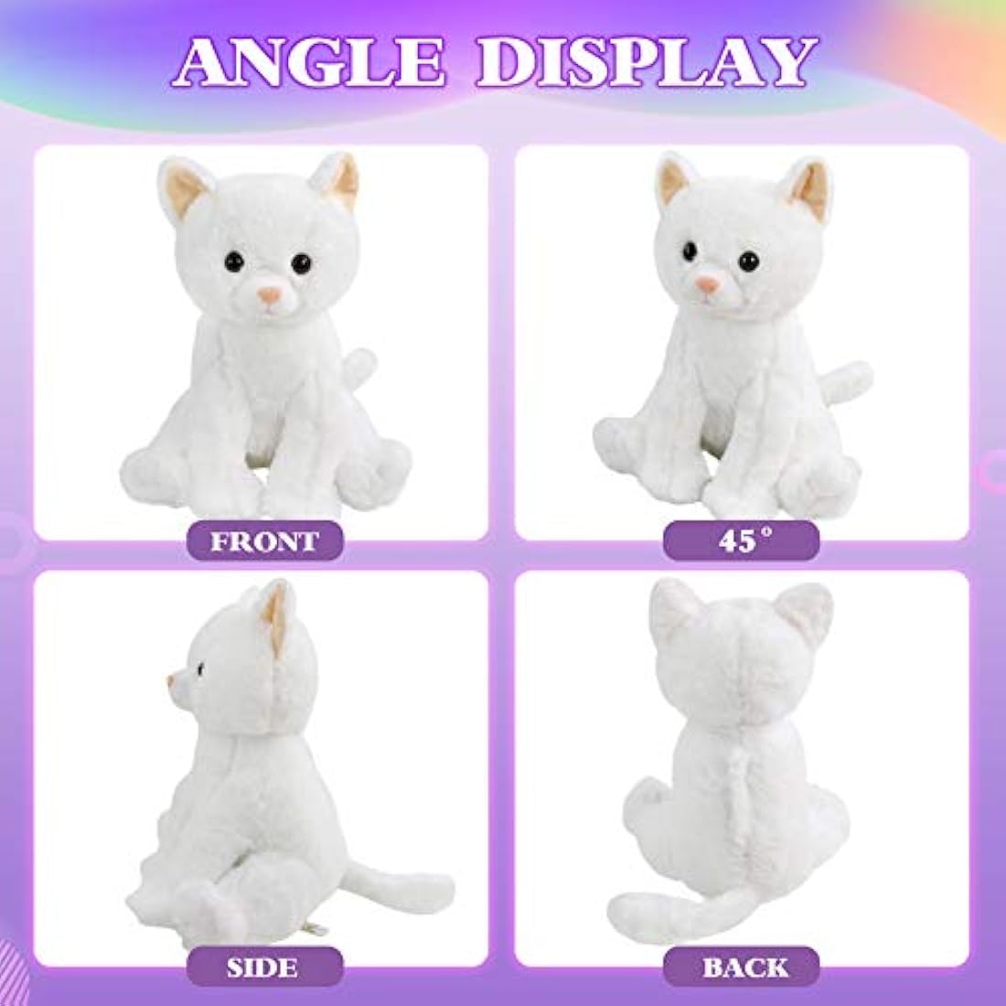 Almohada de peluche con luz para gatito