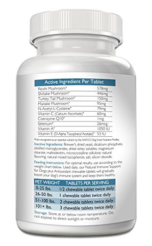 Support para perros más antioxidante 120 tabletas masticable