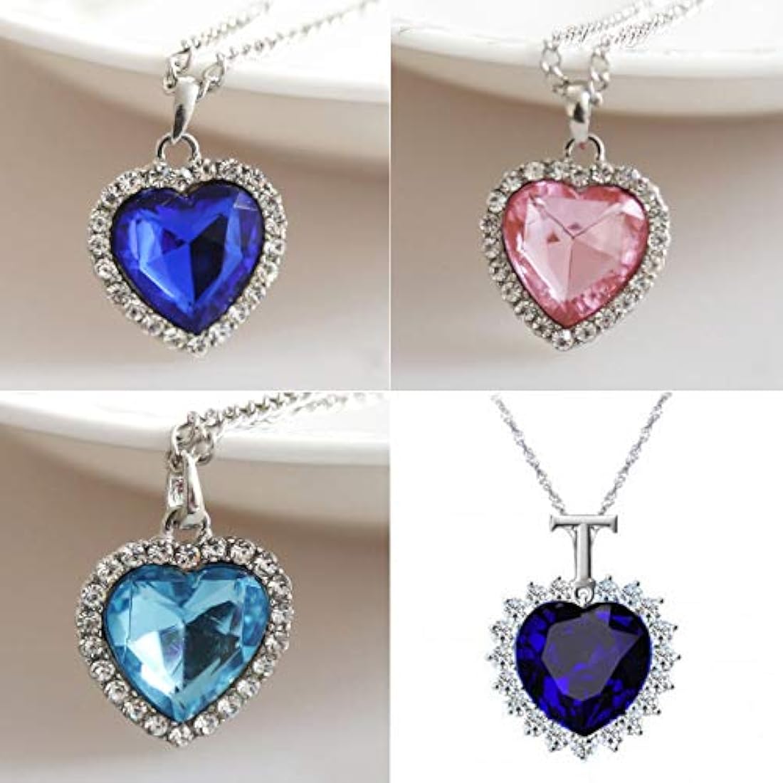 Cristales de estrás, 50 unidades, con forma de corazón