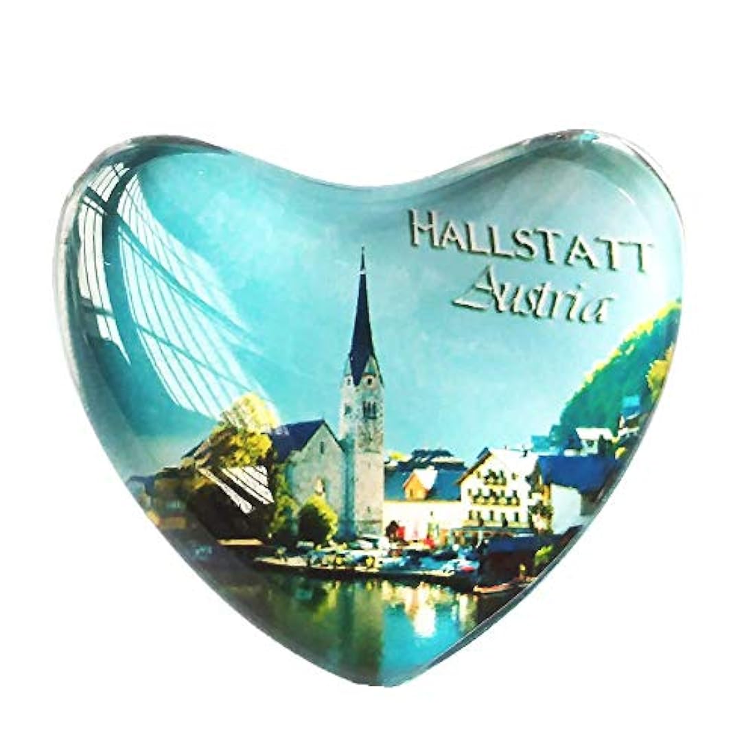 imán para nevera en forma de corazón Hallstatt, Austria