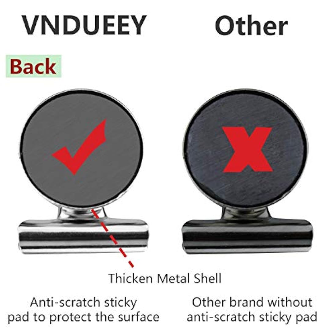 50 imanes para nevera, color negro para arañazos