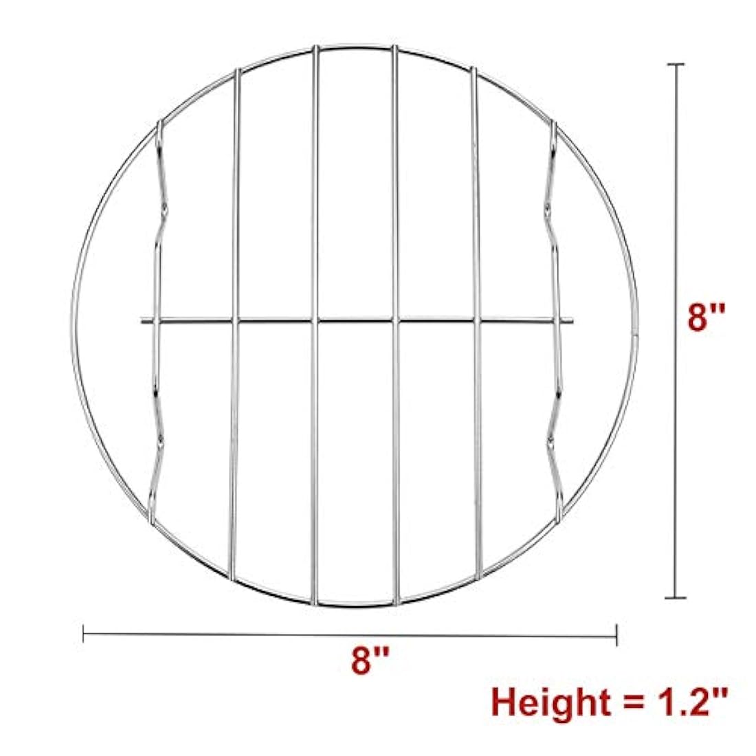 TandB - Juego de 2 bandejas redondas de acero inoxidable