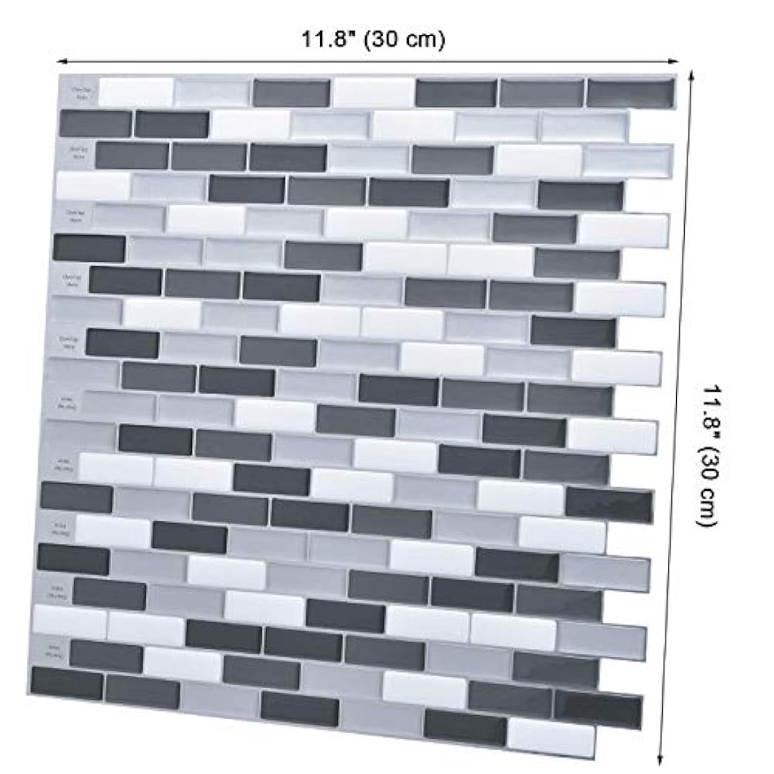 Set de 6 vinilos autoadhesivos Art3d protectores contra