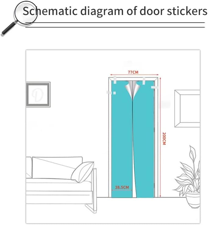 Adhesivo de pared de puerta 3D para despegar y pegar