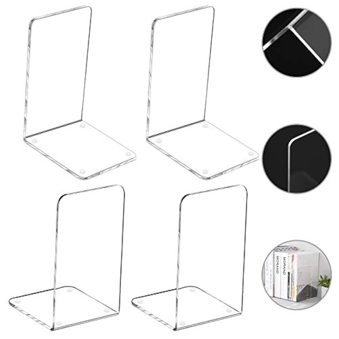 Sujetalibros 4 sujetalibros decorativos para el hogar