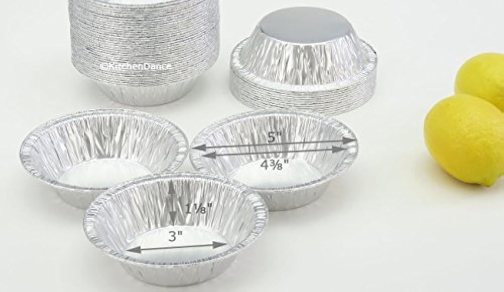 Desechables 5 de tarta Pan  Individual Bote de aluminio