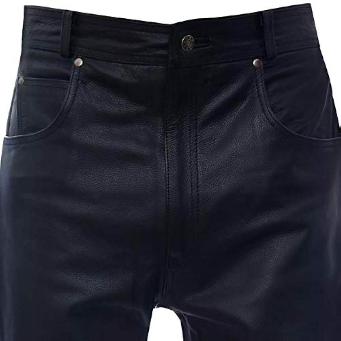 Pantalones de motorista negro Marca Infinity Leather