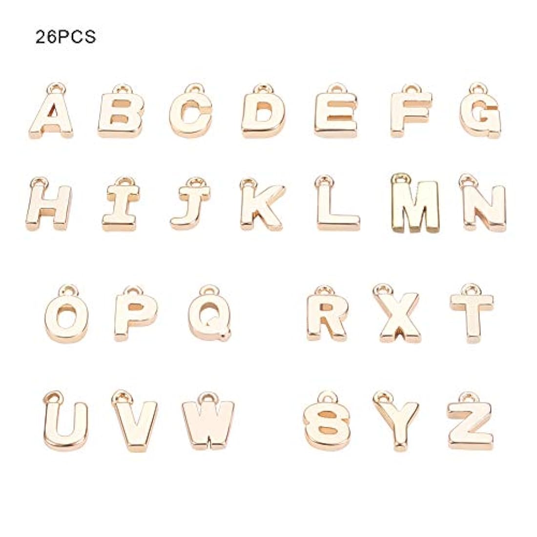 Dijes y medallas 1 juego de cuentas de aleación con letras