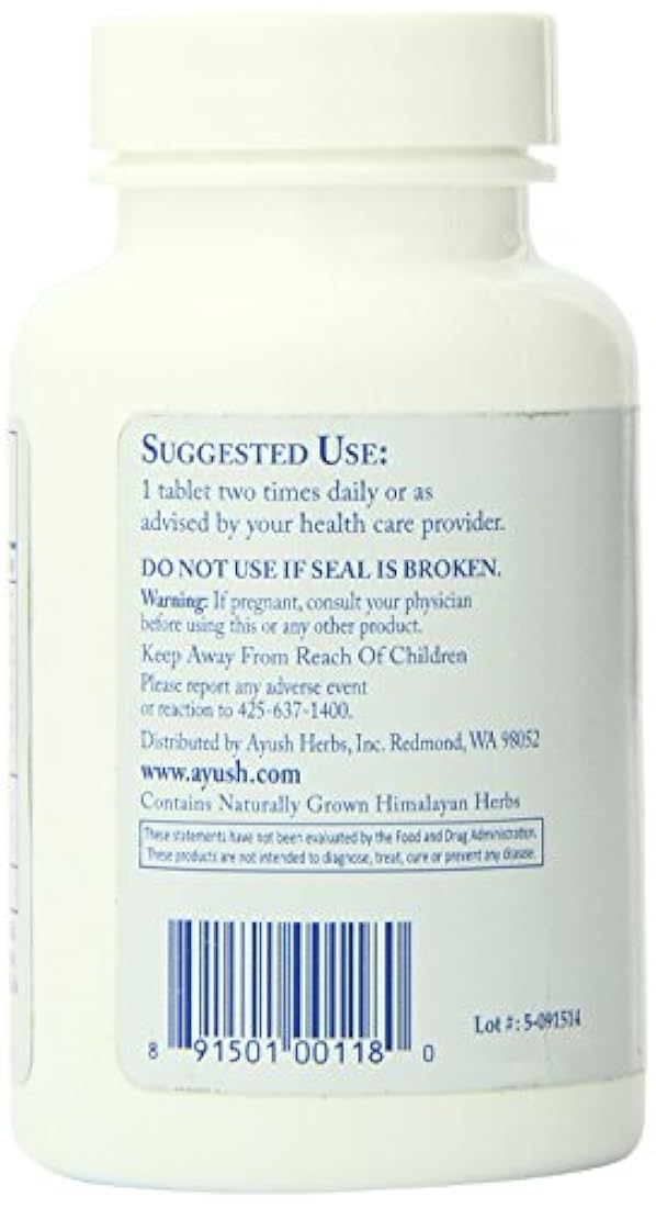 Ayush Hierbas Inc Suplemento de hierbas, livit-2, 90 Count