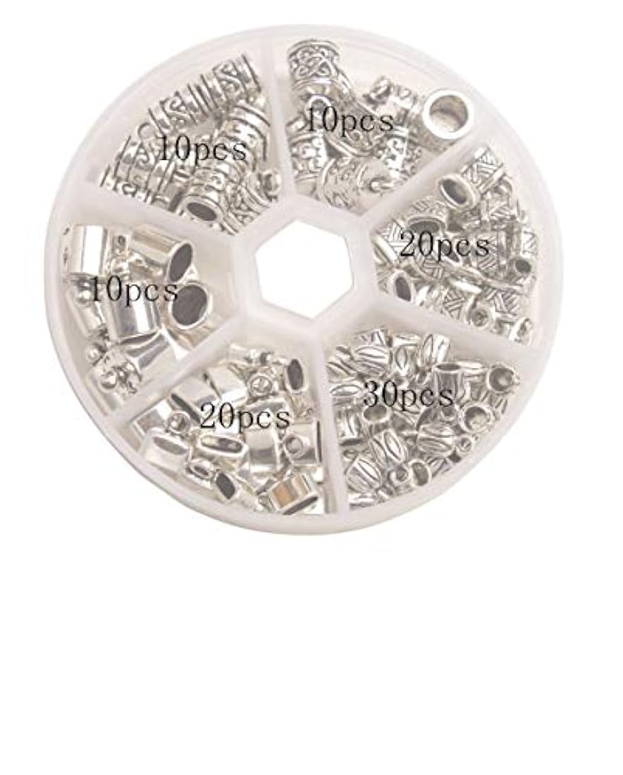 Dijes y Medallas una caja de 100 tapas de metal plateado