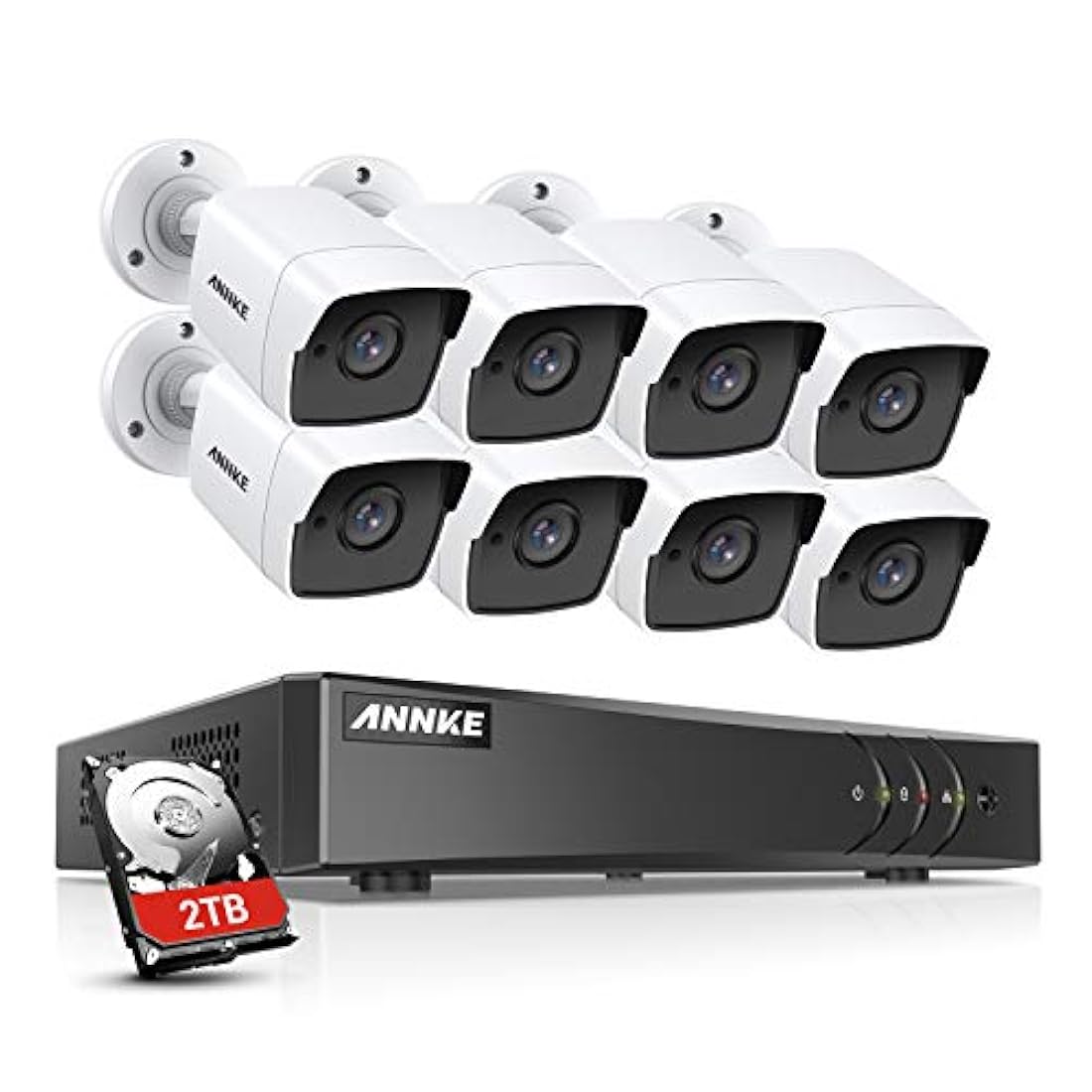 Cámaras de seguridad H.265+ DVR (8unidades)