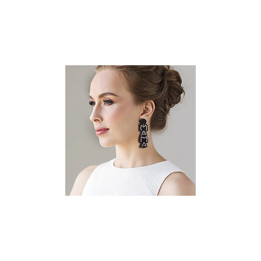 Aretes colgantes largos para el día de la madre