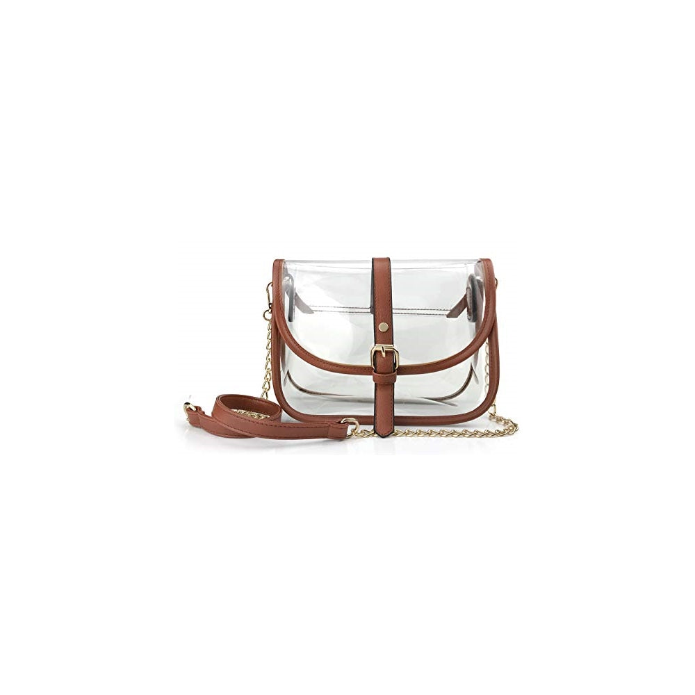 Bolsos de hombro de cadena transparente para mujer