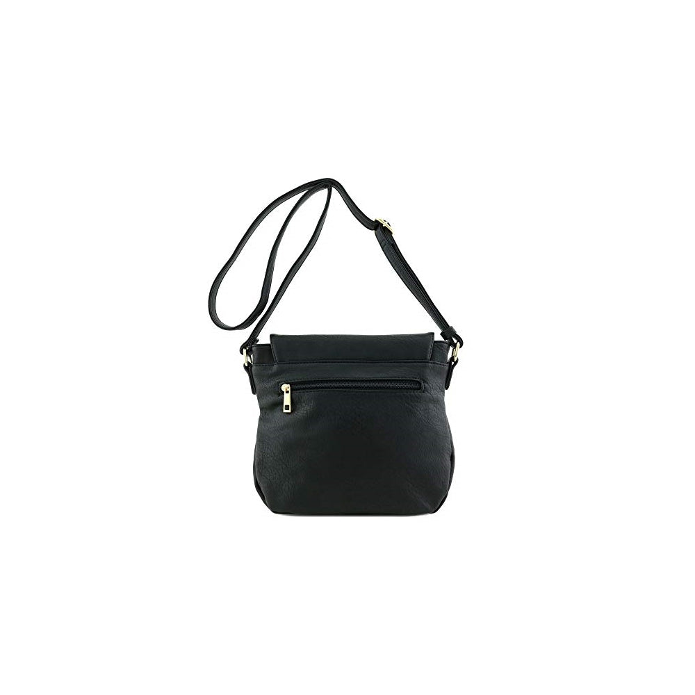 Bolsos cruzado con borlas y solapa superior