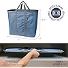 Cesta de lavandería plegable CleverMade 64L con asas largas
