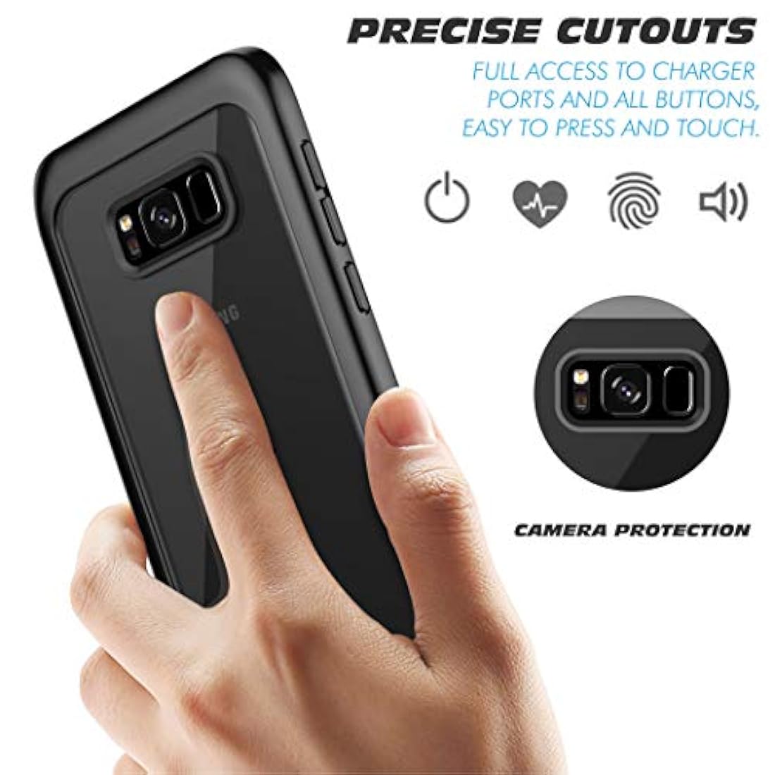 Funda protectora para Samsung Galaxy S8. Marca Pakoyi.