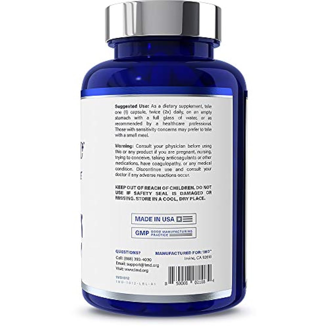 1MD CurcuminMD Plus-Curcumina de cúrcuma Boswellia Serrata