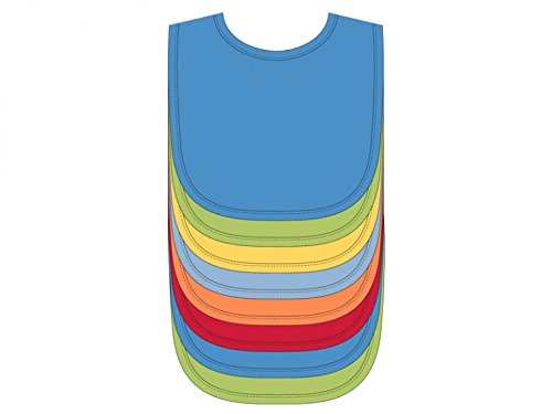 Pack de 8 babero de felpa de punto sólido