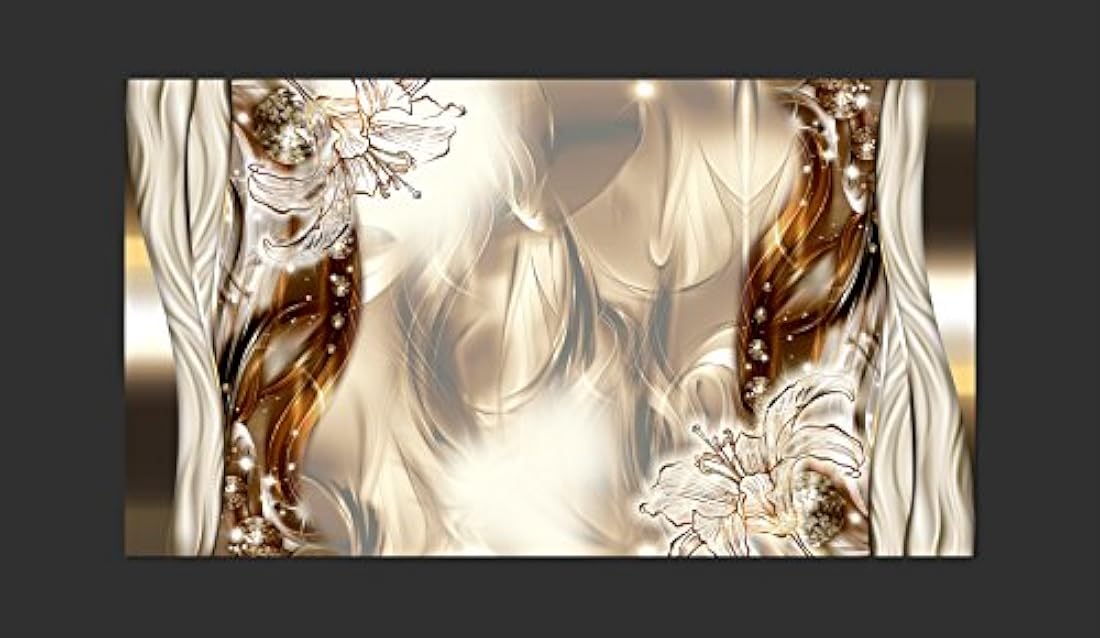 Mural de pared tipo lirios (490x280cm/193x110autoadhesivo)