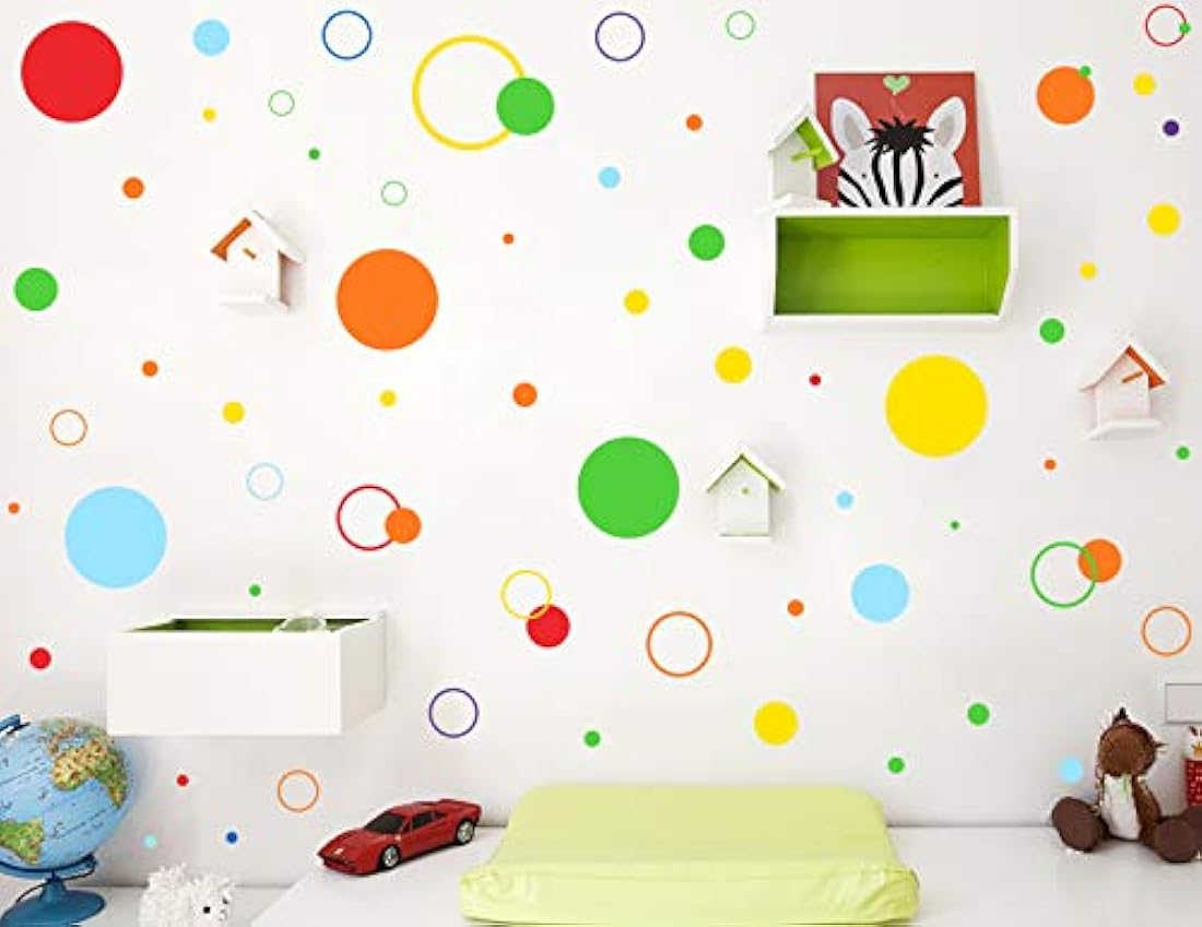 calcomanías de pared (252 unidades) diseño lunares