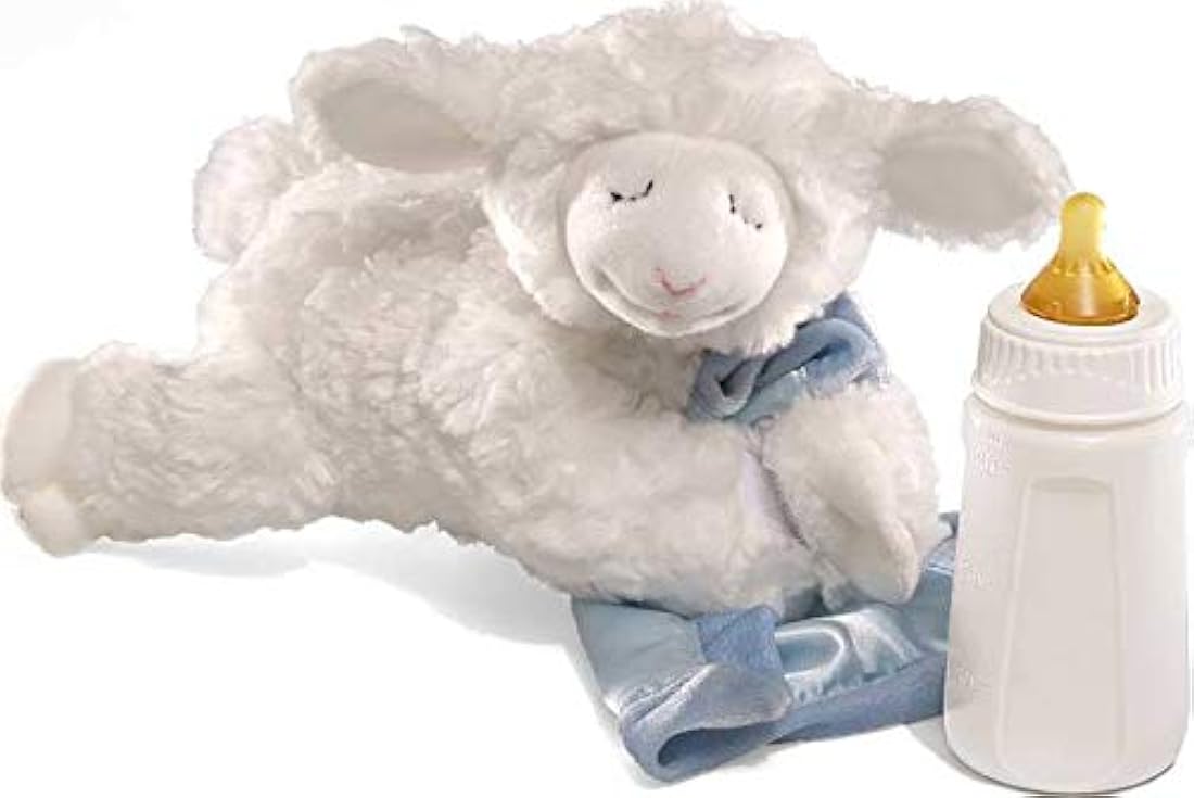 Peluche diseño de Lena Cordero con manta azul, 6.0 in, GUND