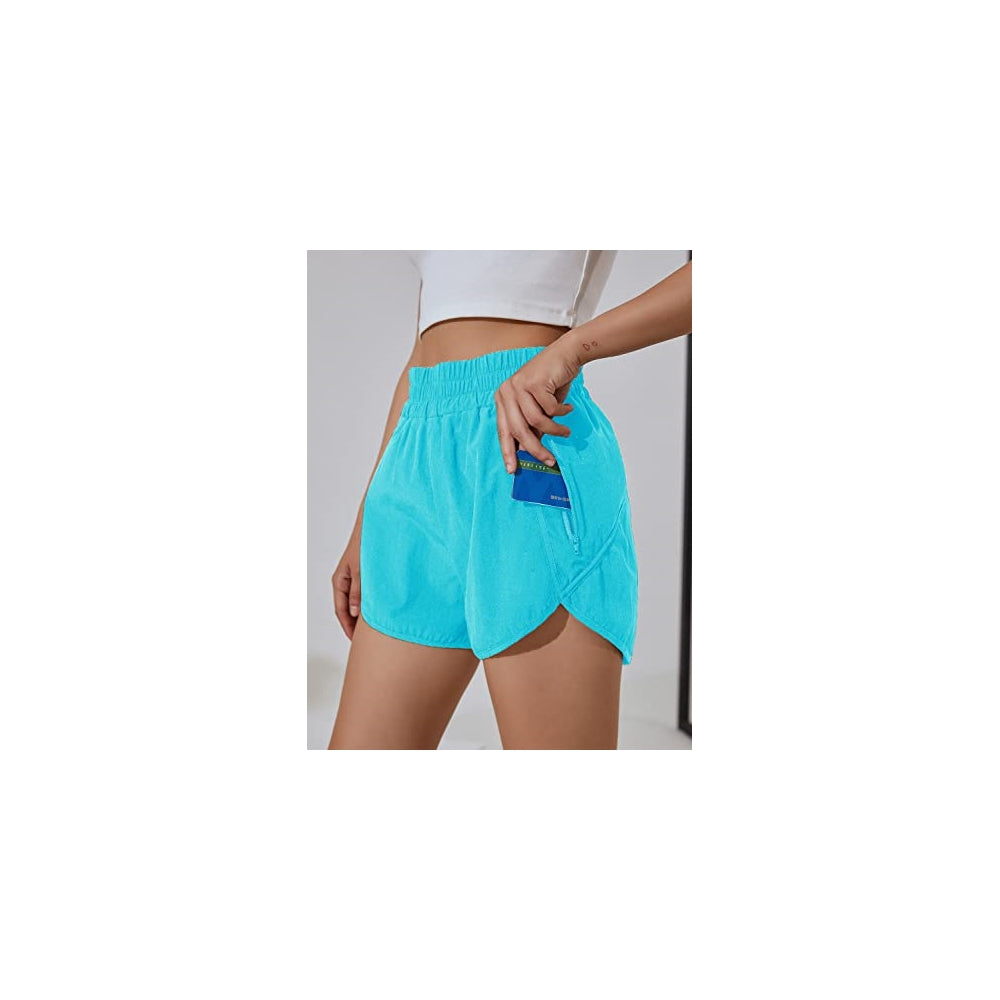 Shorts cortos y elásticos de cintura alta talla L