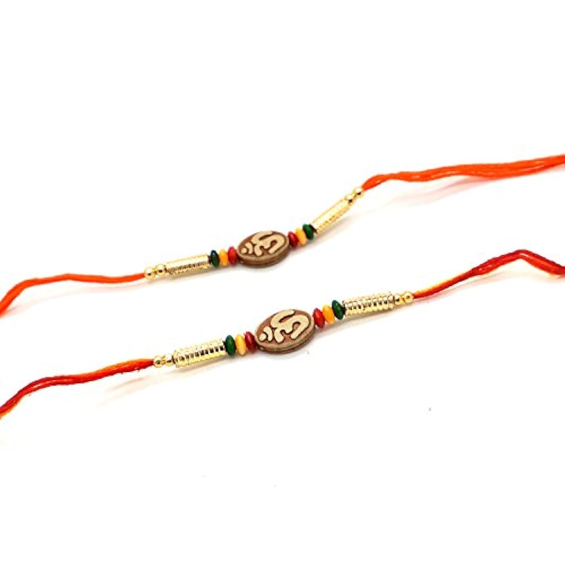 pulseras raksha de hilo rakhi de diseño, color rojo