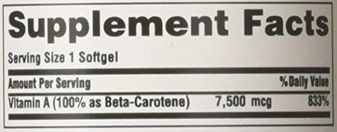 Beta Caroteno para la salud inmune y ocular