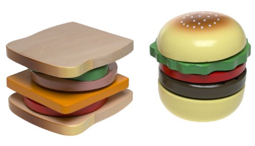 Set de sandwiches de madera