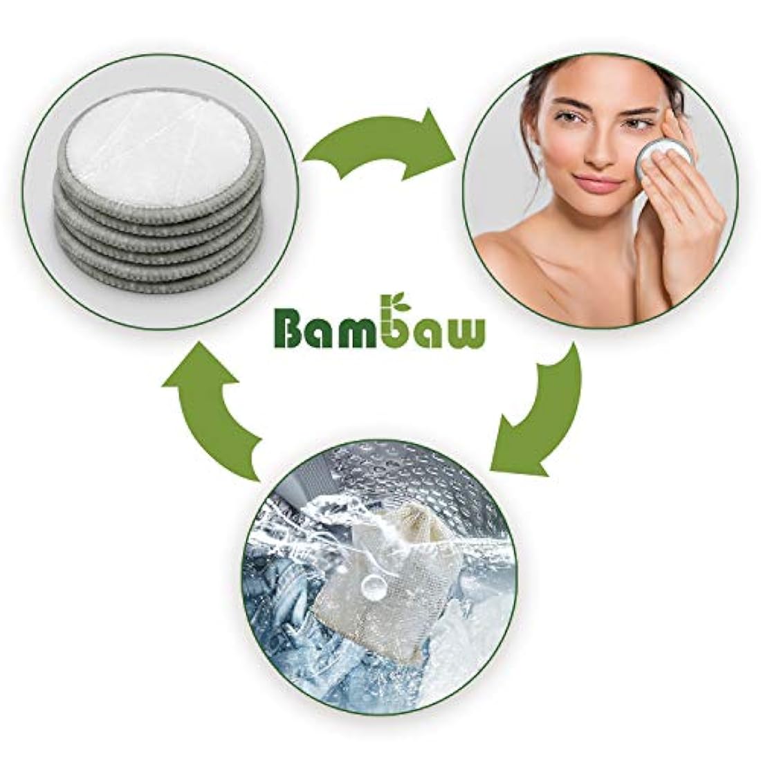 almohadillas de maquillaje Bamboo