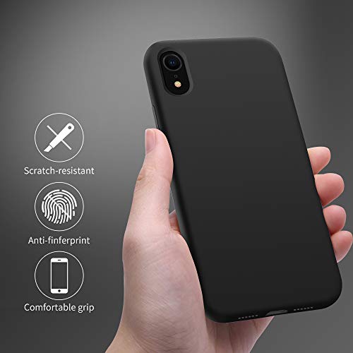 OTOFLY - Funda protectora para iPhone XR (sedosa y suave al tacto), de goma de silicona suave de alta calidad, protección total antigolpes, compatible con iPhone XR de 6.1 pulgadas de Apple