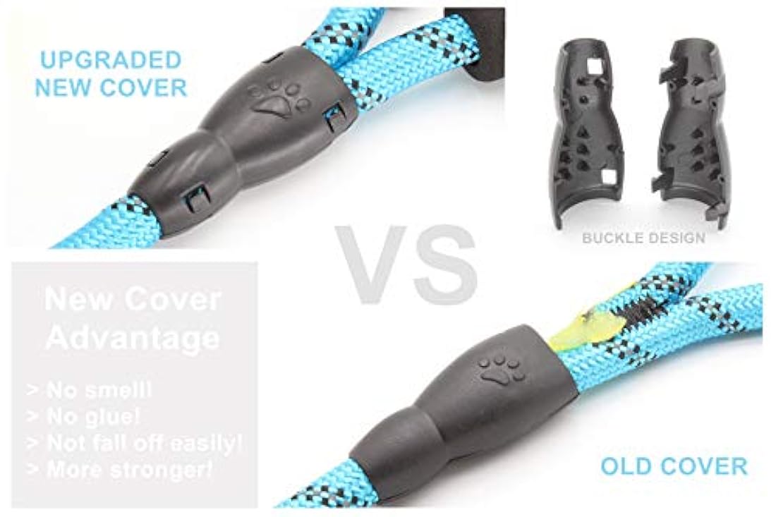 Correa para perro 5 pies con asa acolchada y muy reflectante