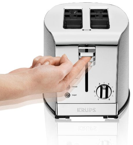 Tostadora de 2 ranuras con carcasa de acero inoxidable