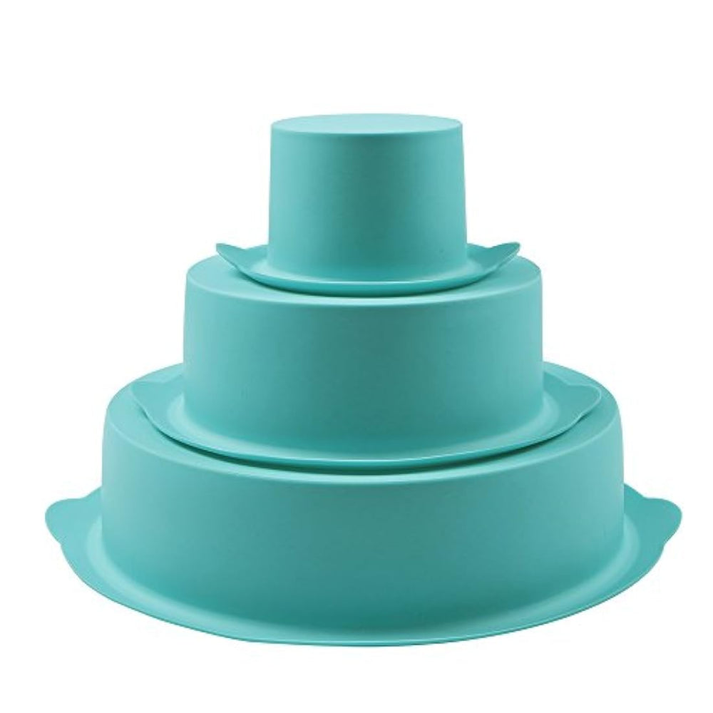 Webake Molde de silicona para tortas en horno, Azul