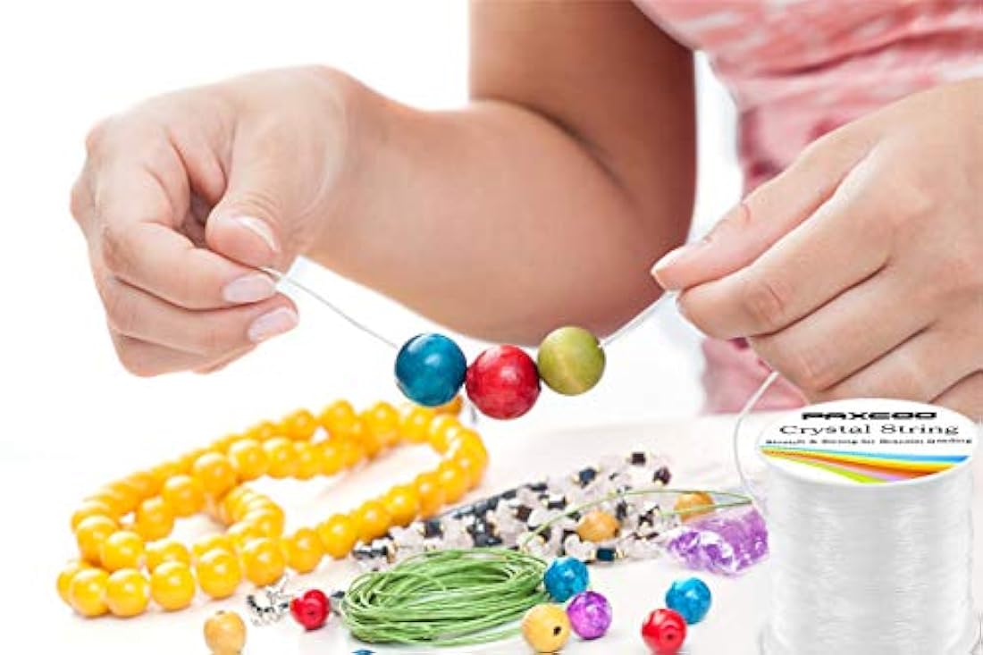 Paxcoo - Cuerda elástica de 0.031 in para pulseras