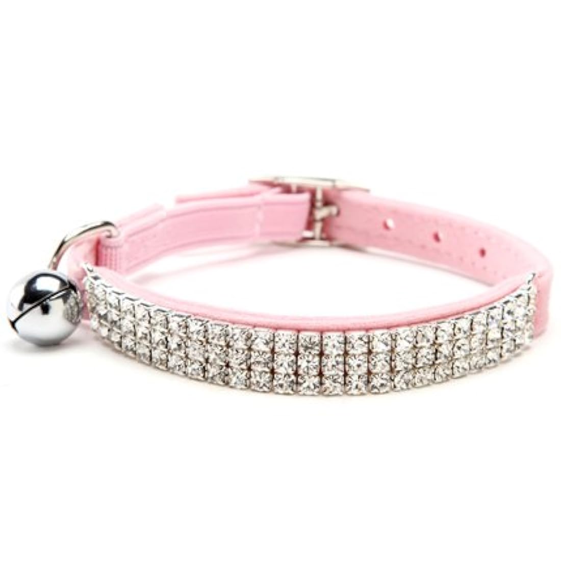 Collar ajustable para gato (terciopelo suave, con campanas)