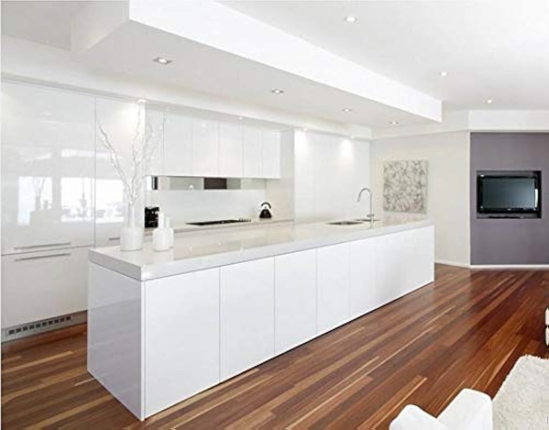 Abyssaly - Papel pintado de vinilo blanco brillante