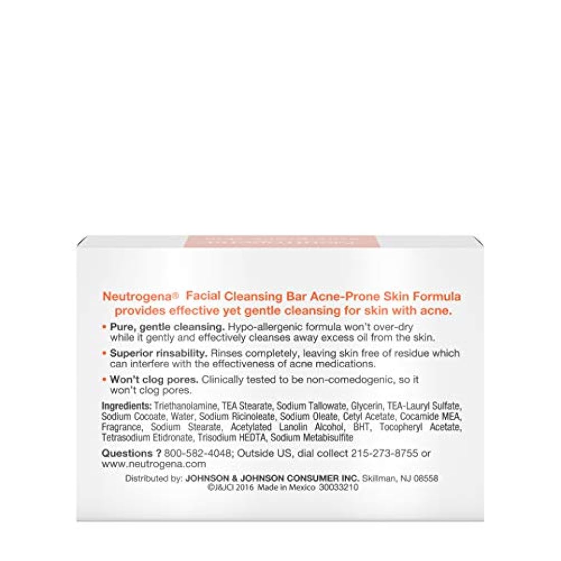 Neutrogena Limpieza Facial Bar Tratamiento para Acné