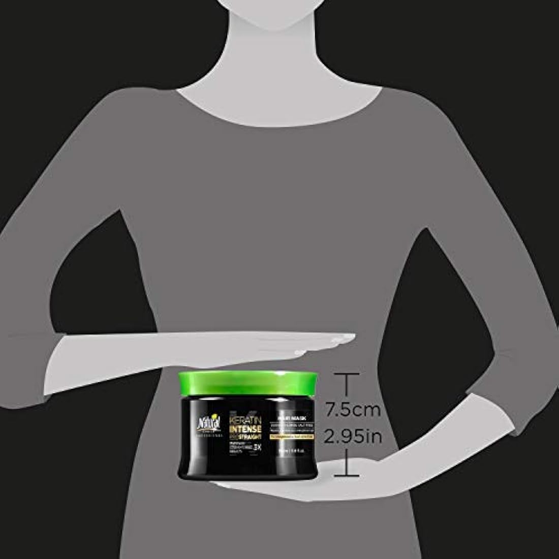 Mascarilla para el cabello de reparación intensa de queratina