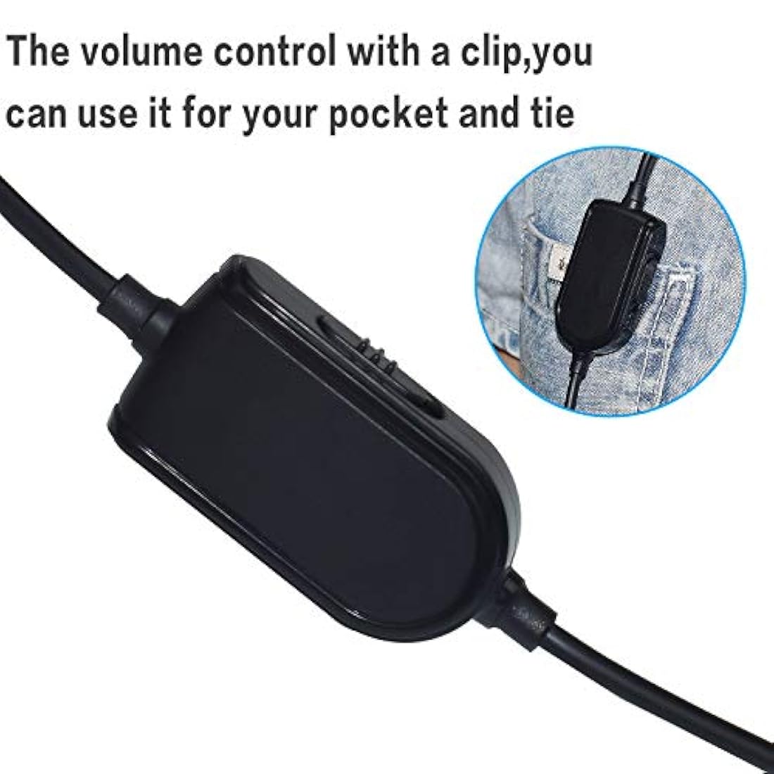 Cable de control de volumen para Audífonos