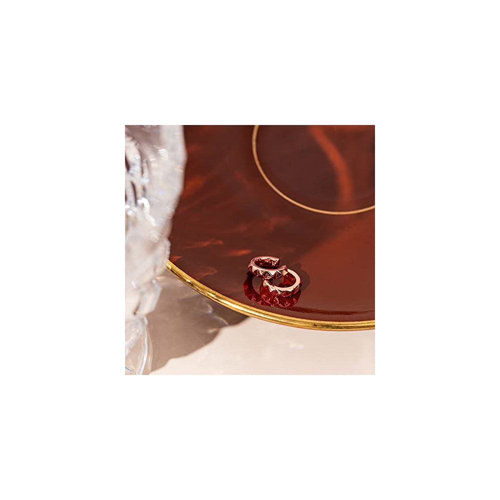 Aretes de plata a presión para mujer