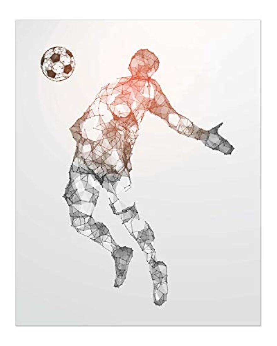 Juego de 4 póster de la silueta de partículas (8x10)