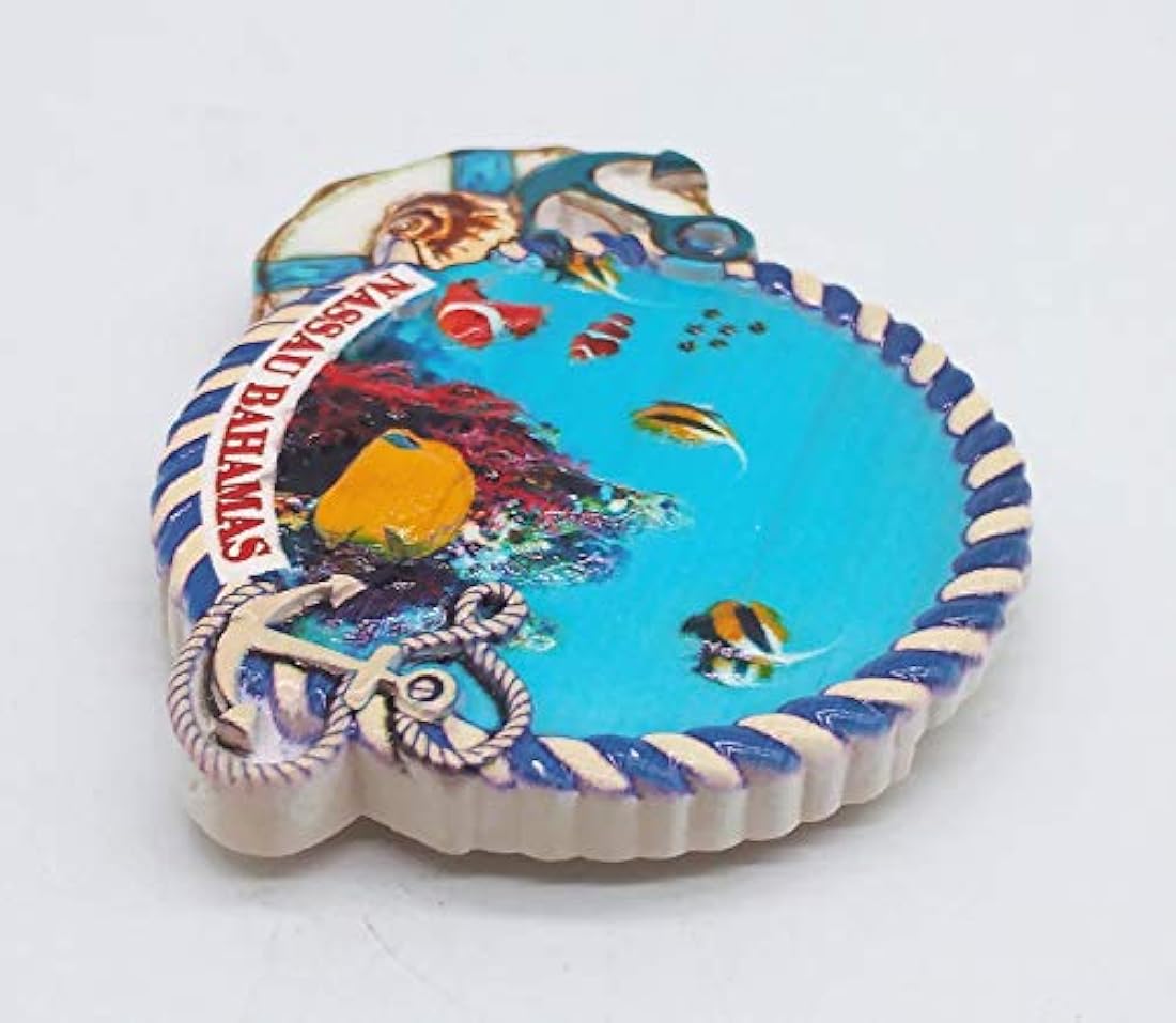 Imán para nevera Nassau Bahamas 3D