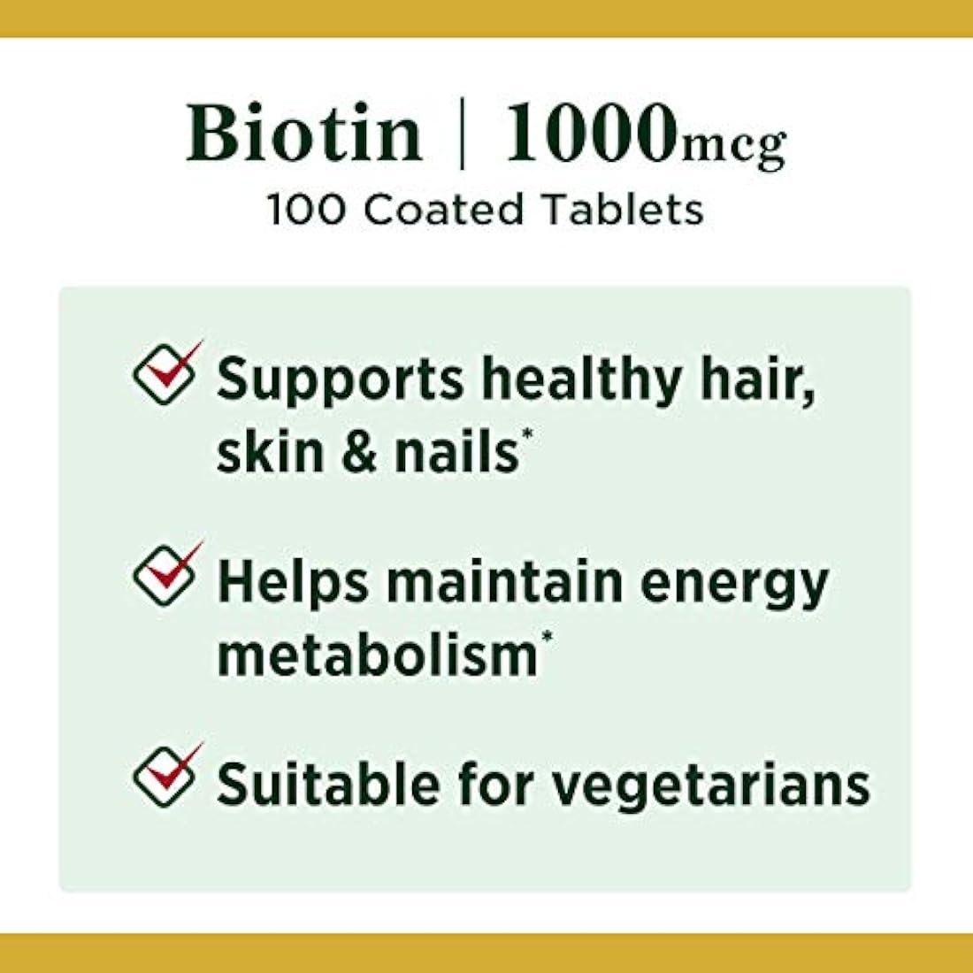 Suplemento de biotina Nature's Bounty 0.000035 oz, B001G7QVHW, 1, 1