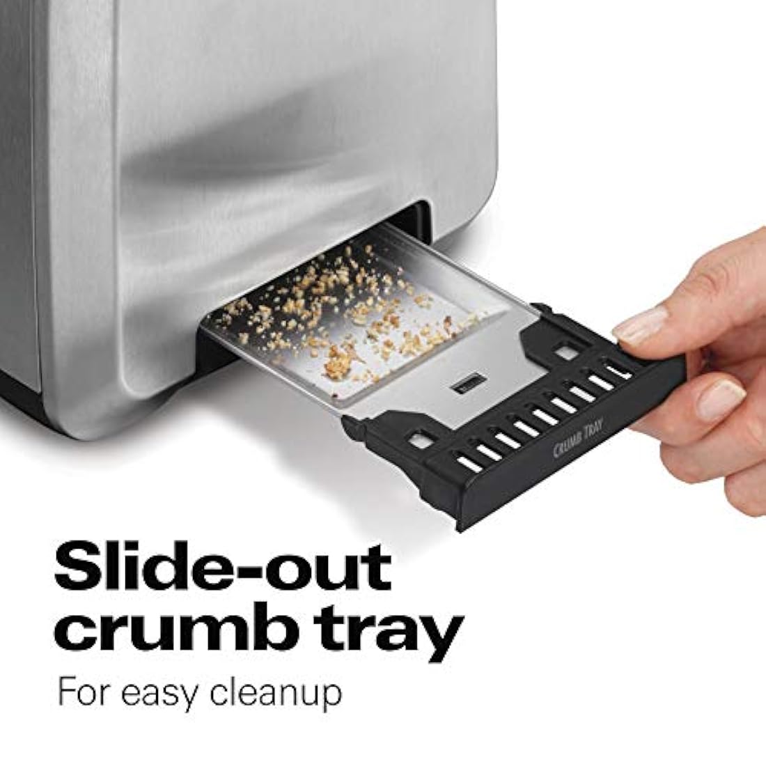 Tostadora de 2 rebanadas con ranuras extrancha